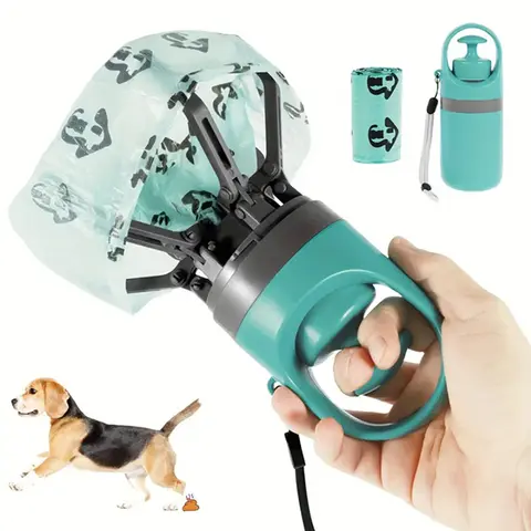 Portable Pet Poop Picker Includes Leak-Proof Bags - Easy To Carry, Lightweight, And Sanitary Outdoor Poop Removal Solution Ideal for Outdoor Use