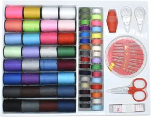 Sewing Kit with 100 Basic Sewing Accessories, 64 Spools of Thread Mini Sewing kit for Beginners,Traveller, , Whole Family to Mend and Repair