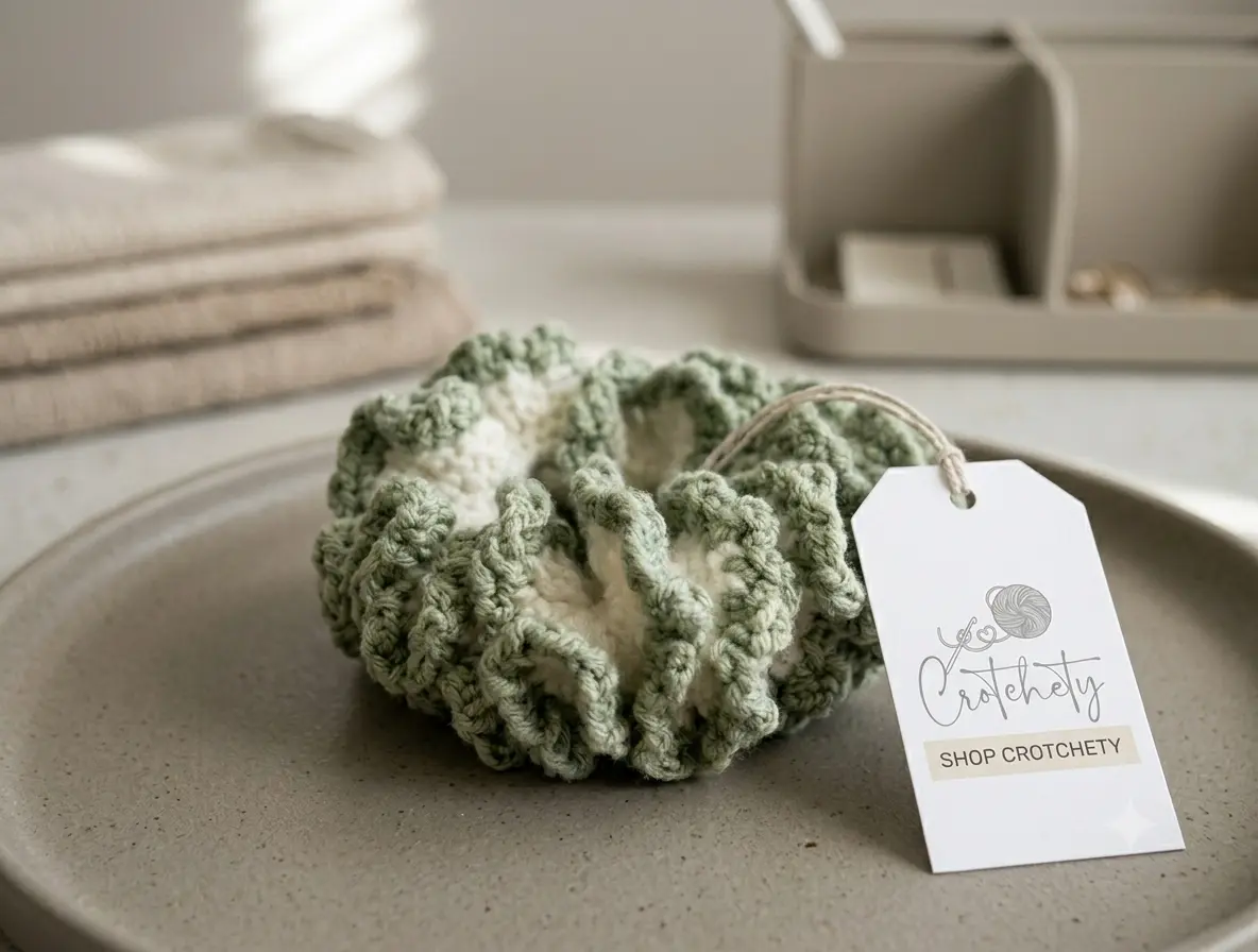 Crochet Scrunchies, Fashion Hair Accessories for Women, Soft Handmade Hair Ties for Daily Hairstyling