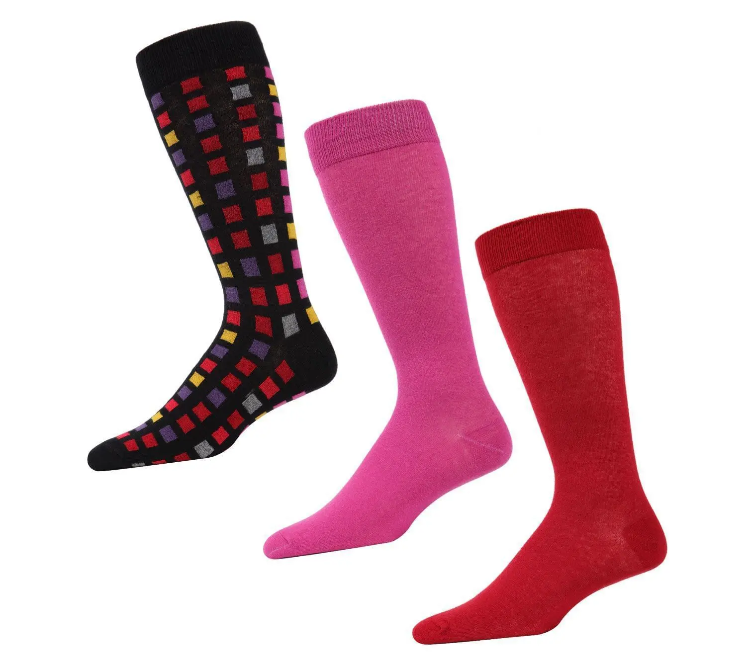 Memoi Men's Swatch Box 3 Pack Crew Sock Memoi Men's Swatch Box 3 Pack Crew Sock