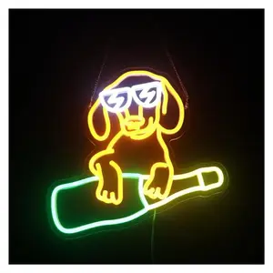 Dachshund Neon Light, Dimmable USB Powered Neon Signs For Games Room Bar Party Wall Decoration 33cm×33.1cm