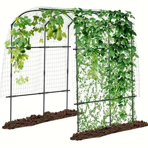 Garden Arch Trellis, Waterproof Plastic Outdoor Climbing Plant Support, Plant Support for Fruit, Vegetable, Grape, Bean