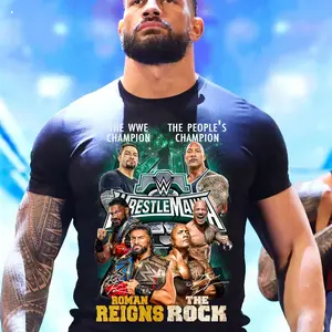 WWE Fan T-shirt, Hoodie, Sweatshirt Clash of Champions - Reigns vs. The Rock S to 3XL Classic Cotton