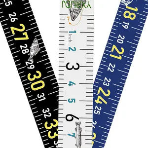 Fishing Ruler for Boat 51" Self-Adhesive Fish Measuring Decals 3 Pack Waterproof Measuring Ruler Tape 3 Mix Colors