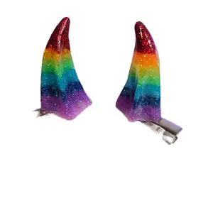 Rainbow Delux Horns Clip on