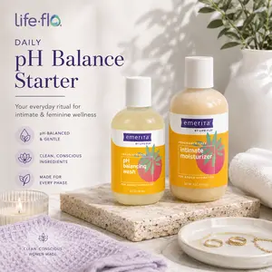 Life-flo Women's pH Balance Starter Set - pH-Balanced Wash + Intimate Moisturizer - Two-Product Daily Routine