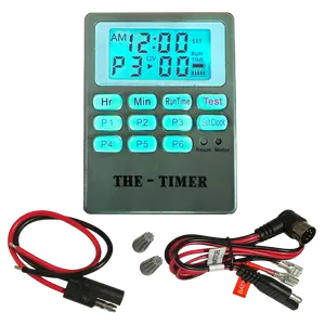 The Timer Wildlife Feeder Controller for Deer, Turkey, Hog and other Wildlife Feeders, 12 volt or 6 volt, Easy to Program and Install with backlit LCD, multiple programmable feed times