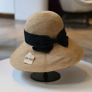 Straw hat override sun hat UV cut fisherman hat Japanese straw sun protection hat for women with large brim for the beach hiking   summer outdoor hat