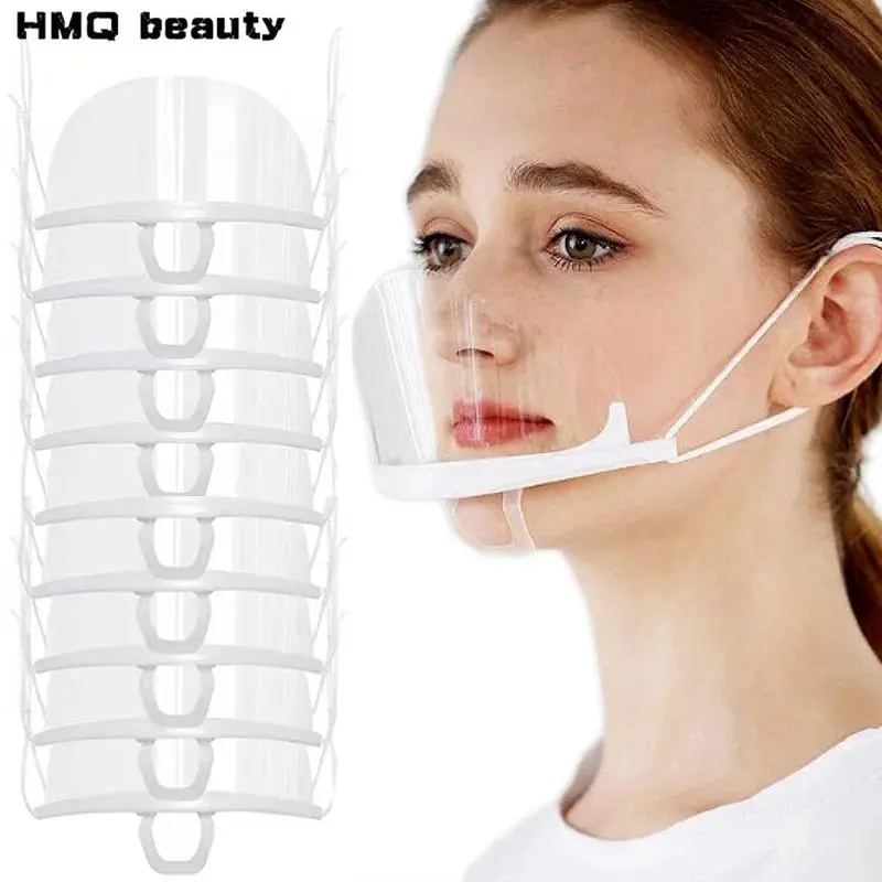 Transparent Sanitary Dust Protective Mask - 20/10pcs Plastic Open Face Guard for Manicure Polishes, Tattoo & Eyelash Beauty Accessories, Eyelash Protective Mask