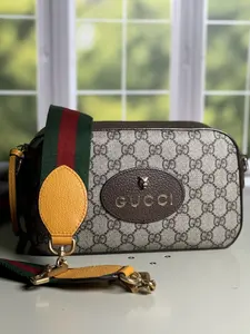 Pre-owned GUCCI LEATHER Crossbody Bags NEO VINTAGE SUPREME CANVASS CROSS BODY BAG