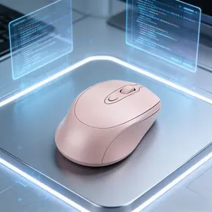 Rechargeable Wireless Mouse BT & 2.4g, Ergonomic Design, Portable USB Receiver, Compatible with PC MAC Laptop Computers