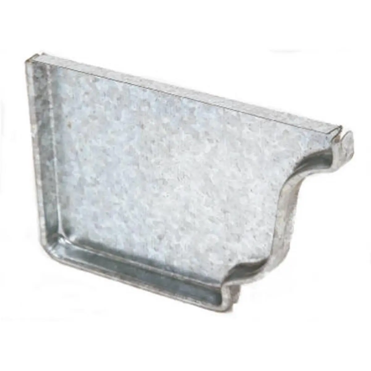Amerimax Home Products Galvanized Steel Left End Cap for Gutter Systems, 4 x 0.5 x 2.87 in Mill Finish Mechanical Hardware (Sports & Outdoor Boating Water Sports Application)