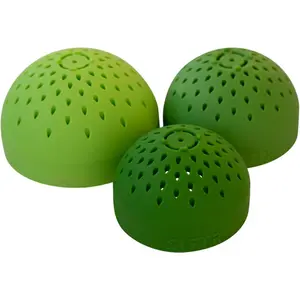 (GREEN) Nesting Can Strainer Mini Colander Set - Space Saving Small Colanders and Strainers - Multi Use Kitchen Gadget -  Can Strainer