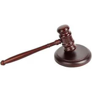 Premium Wooden Gavel & Block Perfect for Judge, Lawyer, Auction Court, Company, Student