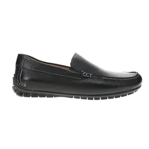 Johnston & Murphy Mens Cort Ven Slip On Moc Toe Dress Dress Shoes - Black