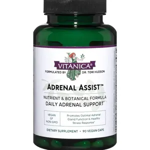 Vitanica Adrenal Assist, Adrenal Support, Vegan, 90 Capsules