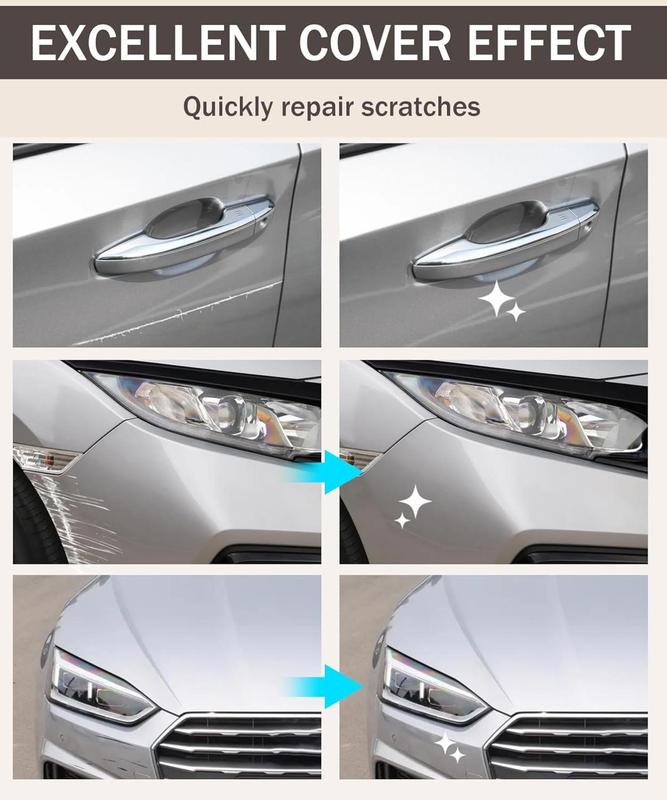 Paint Pen,Touch Up Paint Pen,Car Accessories,Erase Car Scratches,Car Paint,Car Paint Scratch Repair,Touch Up Paint for Cars,Car Scratch Remover Pen,Quick and Easy Car Scratch Repair (Silver)