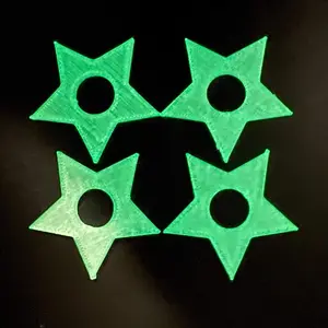 Star Strap Blocks 4 Pack - Glow in the Dark