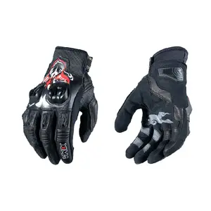 Men’s Motorcycle Gloves | Full-Grain Goatskin & Cowhide + PVC TPU Protection | Touchscreen & Flexible Fingers | dupes for AlpineXXX