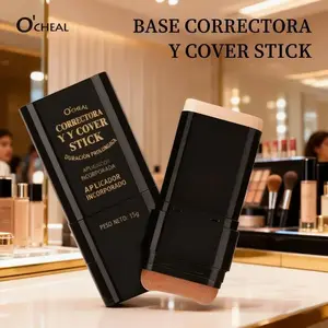 Dual-Ended Foundation Stick 5 Shades 2-in-1 Concealer&Highlighter Hides Acne Marks Shapes Nose Nourishes Stays All Day Makeup Cosmetic Concealer-Christmas gift