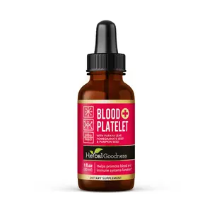 Blood Platelet Plus - Liquid Tincture - Natural Blood Platelet Boost & Immune Support - Herbal Goodness Healthcare Supplement Edible Dietary Fitness