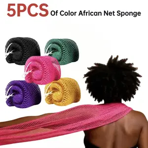 Authentic African Exfoliating Net Sponge Ethically Sourced from Nigeria Durable Body and Back Scrubber for Smooth Skin Ideal for Shower and Daily Bath Care Available in Various Colors