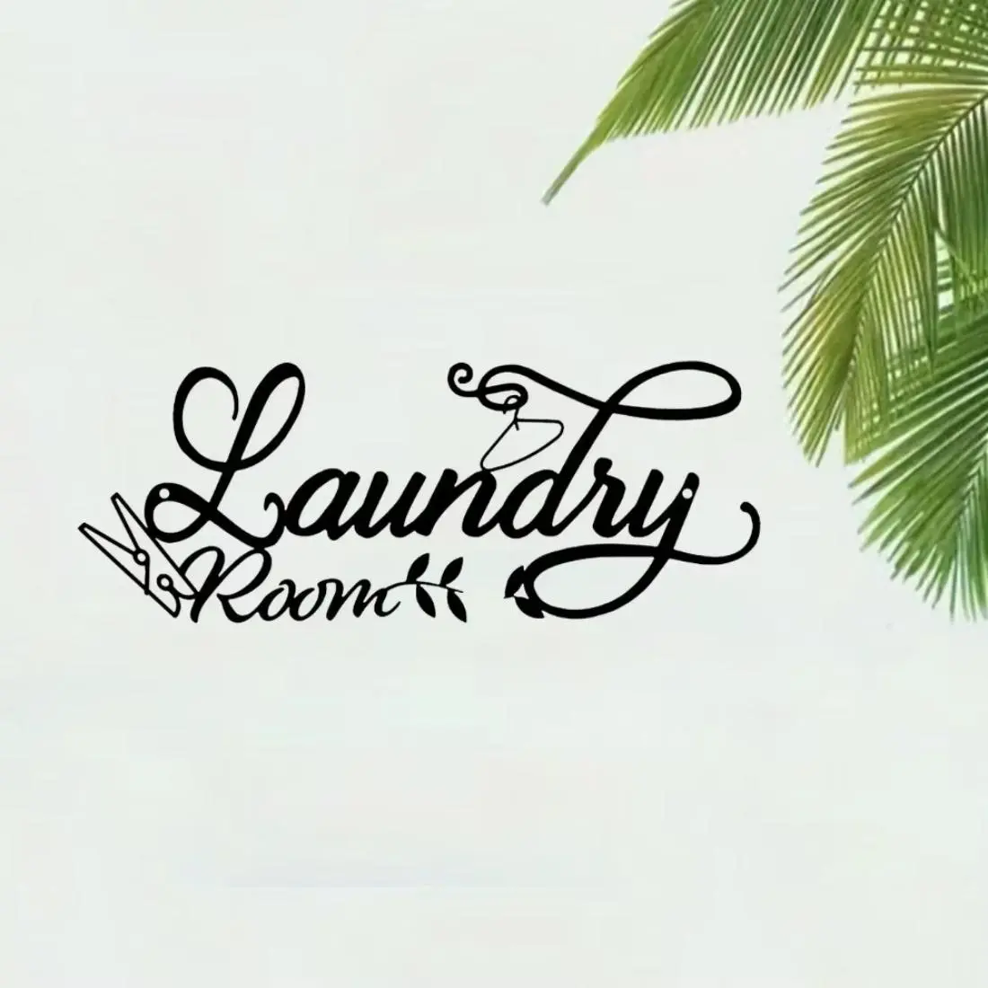 Vintage Metal Sign, Laundry Room Letter Pattern Wall Art, Wall Decor for Home Living Room Bedroom Garden Coffee Shop, Aesthetic Room Decoration