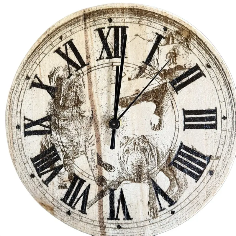 Custom Clocks from 11”-20” with Roman Numerals and Unique Design Features
