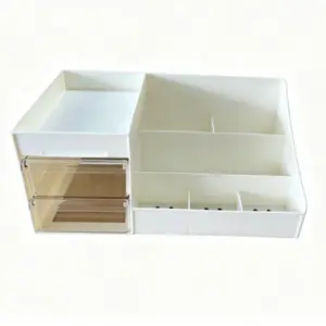 Cosmetics storage box, cosmetics display rack, perfume storage rack, Makeup box organizer, suitable for storage of cosmetics, skin care products, office stationery