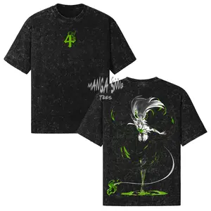 4th Espada Ulquiorra Cifer Double Printed Short Sleeve Tee, Bleach Anime T-Shirt Unisex Anime Lovers Shirt, Graphic Anime Tee Manga Shirt Gift For Anime Fan Y2K Aesthetic Hoodie Sweatshirt