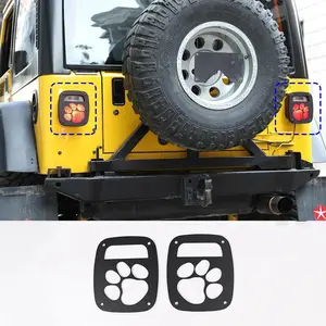 For 1997-2006 Jeep Wrangler TJ Exterior Rear Tail Light Guard Taillight Cover (2 pcs)