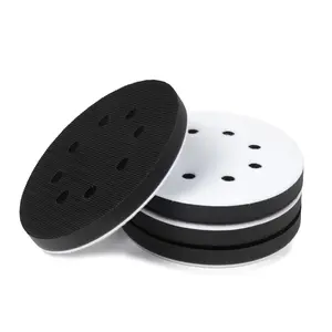 4 Pack   Sanding Pads, 5 Inch 8 Holes Hook and Loop Sponge Cushion Buffer Backing Pad, Professional Sponge Sanding Pads and Soft Density Interface Pad for Orbital Sander