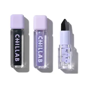 [victorcembellin Exclusive]Chillab Magic pH Plumping Lip Collection - Black Lip Oil | Lilac Lip Oil | Black 2-in-1 Lipstick
