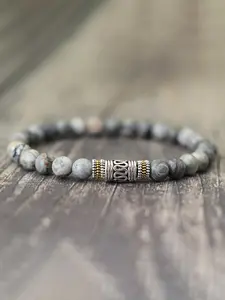 Simple Style Natural Stone Beaded Bracelet, Fashion Jewelry for Party, Daily Clothing Decor, Trendy All-match & Exquisite Jewelry for Birthday Gift, Boho Style Bracelet