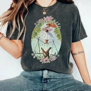 Vintage Flower Tightrope Walker T-shirt, Halloween shirt, Tightrope Girl The Haunted Mansion Shirt, Halloween Party 2025