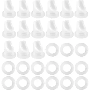 30pcs Beer Keg Coupler Check Valve Washer Gaskets Set, Sealing Gasket Replacement Accessories Kit for Sankey D/S/A/G Couplers