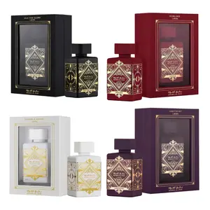 Lattafa Bundle Badee Al Oud Amethyst, Honor, Sublim & Glory, EDP 3.4FL.OZ Bold Arabian Perfume Arabian Fragrance Beaded Box Bottle