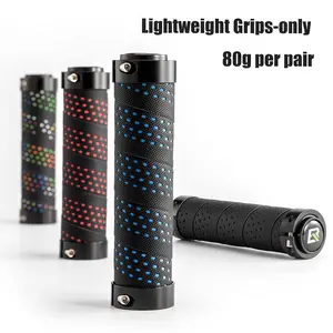 ROCKBROS Bike Handlebar Grips Anti-Slip Bicycle Grips Aluminum Alloy Double Lock High Strength Soft Comfortable PU PP Multiple Colors Road Bike Mountain Bike MTB with Handle Diameter of 22.2 mm