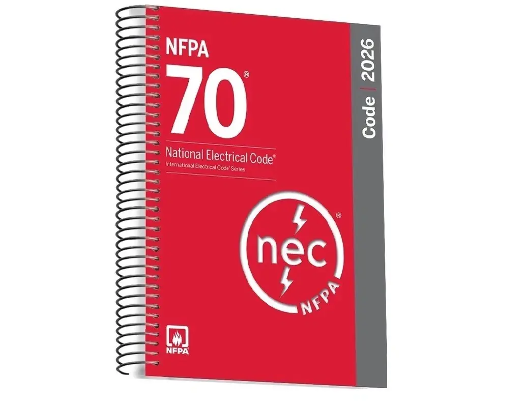 NFPA 70 National Electrical Code (NEC) 2026 Spiral-Bound Authoritative Document - Comprehensive Rules for Commercial Use, Electrical Engineers