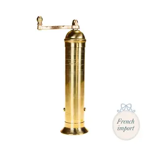 Brass Mill Pepper Grinder, 8"