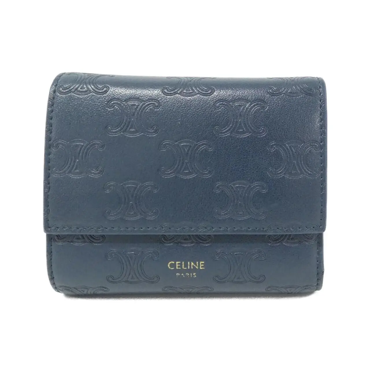 Pre-owned Celine Calfskin Small Leather Goods Calf Wallet