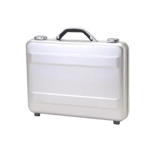 TZ Case Slimline Molded Aluminun Attache Case, Silver TZ Case Slimline Molded Aluminun Attache Case, Silver