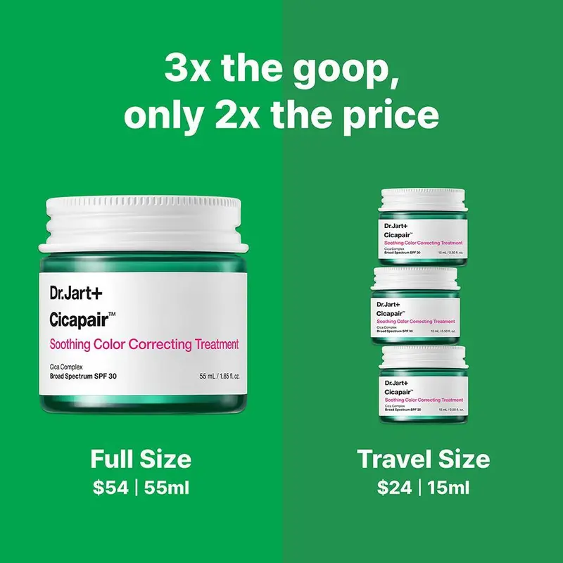 Dr.Jart+ Cicapair Soothing Color Correcting Treatment SPF 30 with Centella Asiatica Extracts 6