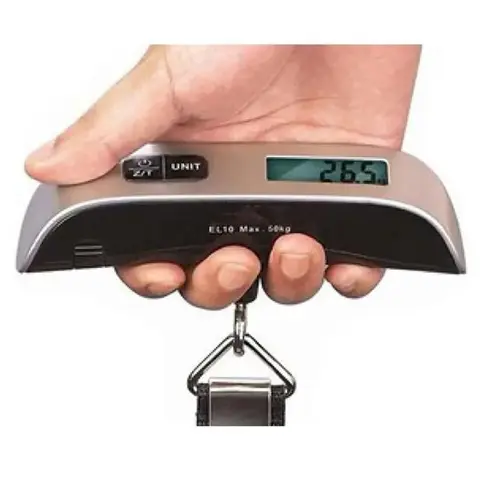 1 Piece Portable Hanging Travel Luggage Scale, Digital Hanging Scale, Multifunction Hanging Luggage Scale for Home Kitchen Outdoor Fishing