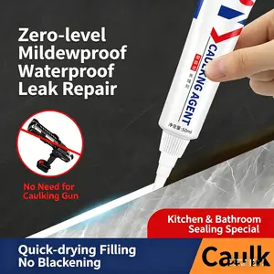 Seam Beautifying Agent for Ceramic Tiles & Floors, Invisible Waterproof Sealant, Leak Proof Seal, Durable Sealing Solution for Kitchens & Bathrooms, Easy Application Paste