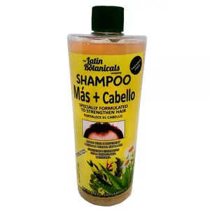 Latin Botanicals Shampoo Más Cabello 14.8oz – Fortalece y Nutre con Extractos Naturales