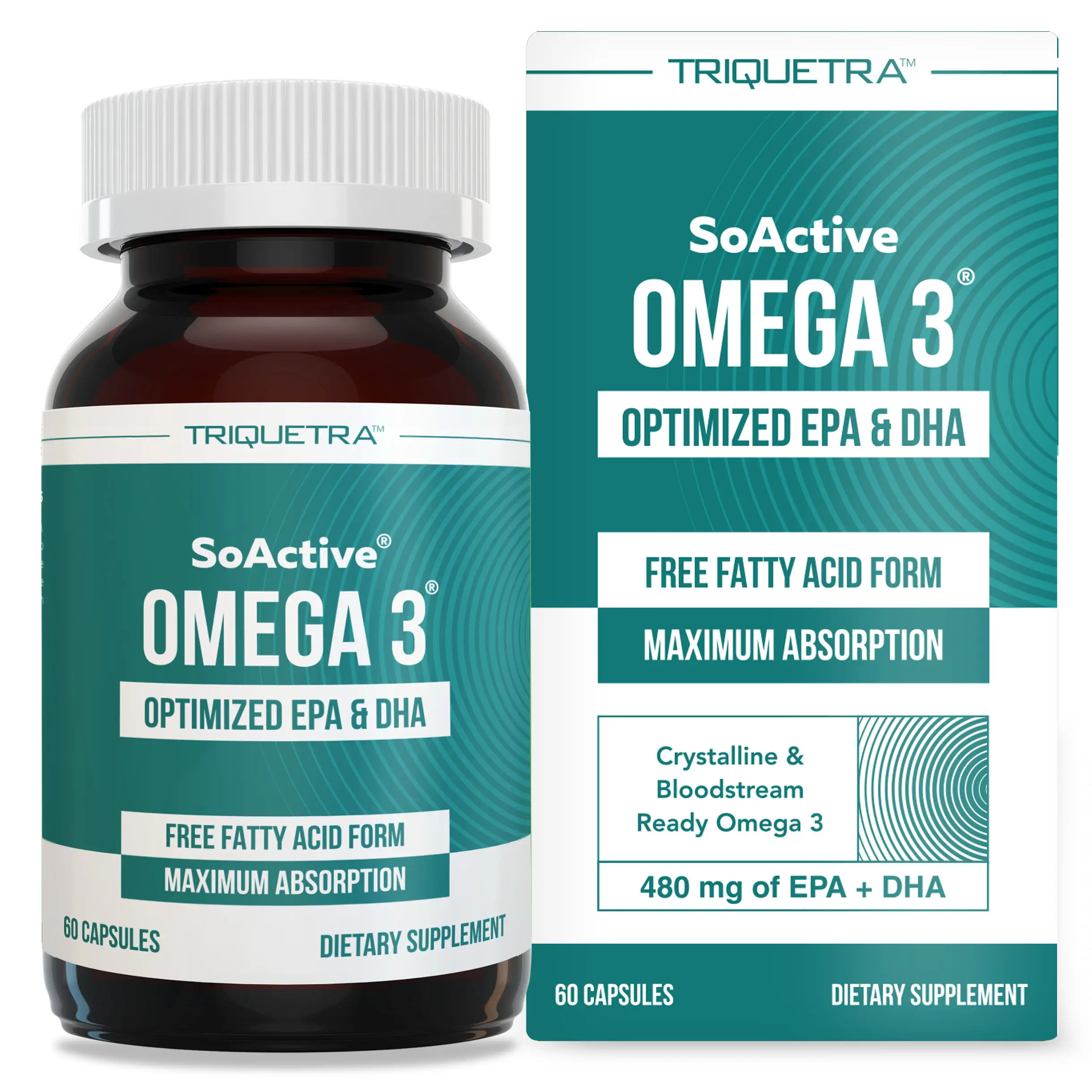 SoActive Omega 3 EPA & DHA (500 MG) - Bloodstream-Ready Healthcare Dietary