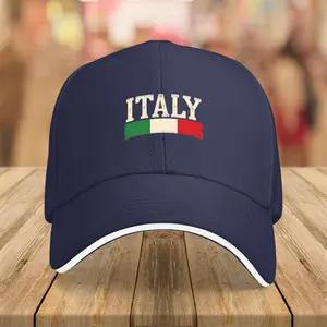 1 Piece Italian Flag Trucker Baseball Cap - Lightweight Polyester, Structured Fit, Machine Washable, All-Season Outdoor Casual Hat Unisex, Preferred Holiday Gift, Durable Headwear