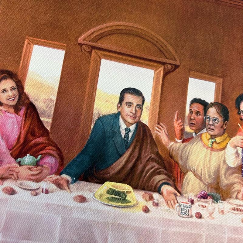 "The Last Dinner Party" 24" x 12.5" High Quality Canvas Print