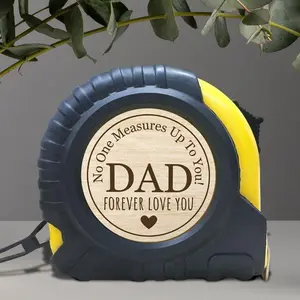 Engraved Tape Measure for Dad, Measuring Tape, Durable Steel Tape Measure with Toggle Lock, Touching Gift for Birthday